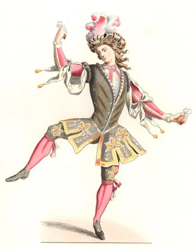 穿着舞蹈服装的法国人 作者 Edmond Lechevallier-Chevignard