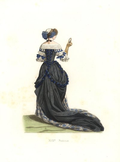 城镇妇女的服装 作者 Edmond Lechevallier-Chevignard