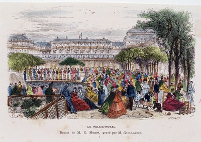 The Royal Palace - drawing by Morin, circa 1830 作者 埃德蒙·莫林