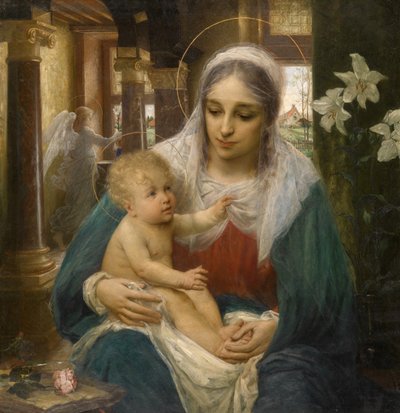 Mater Purissima（面板油画） 作者 埃德蒙·西奥多·范霍夫