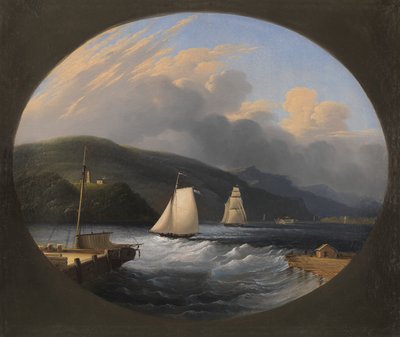 康沃尔郡登陆，哈德逊河，1851年 作者 埃德蒙·科茨（Edmund C. Coates）