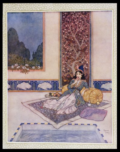 吃水果的公主 作者 埃德蒙·杜拉克（Edmund Dulac）