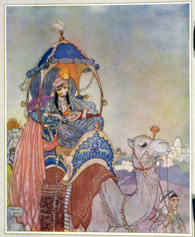 骑骆驼的公主 作者 埃德蒙·杜拉克（Edmund Dulac）