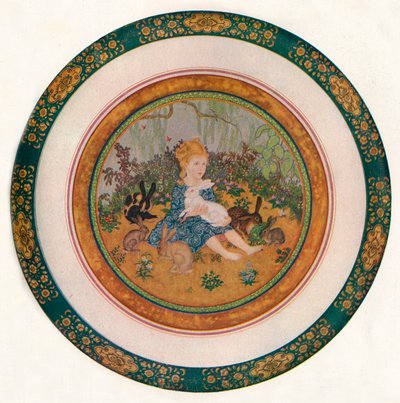Vivian圣乔治小姐的画像，1917年，1919年 作者 埃德蒙·杜拉克（Edmund Dulac）
