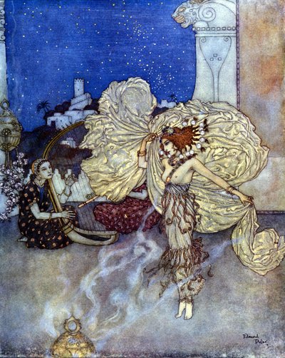 莎乐美公主，犹太公主。埃德蒙（Edmond）-杜拉克（1882-1953 年）的插图 作者 埃德蒙·杜拉克（Edmund Dulac）