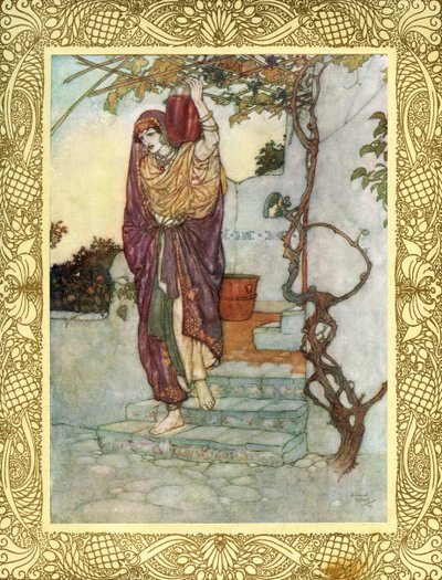 奥玛尔-海亚姆的《鲁拜耶特》（Rubaiyat of Omar Khayyam），埃德蒙-杜拉克（Edmund Dulac）配图 作者 Edmund Dulac