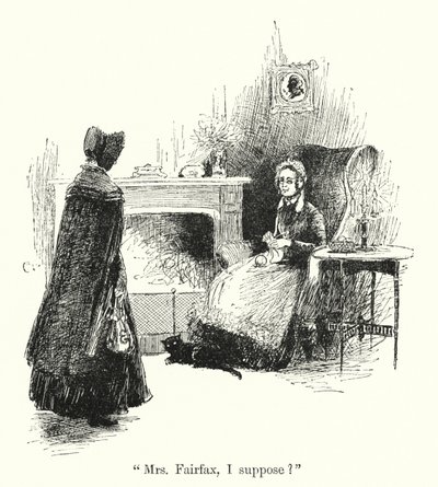 Charlotte Bronte 为 Jane Eyre 绘制的插图（石版画） 作者 埃德蒙·亨利·加勒特