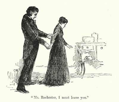 Charlotte Bronte 为 Jane Eyre 绘制的插图（石版画） 作者 埃德蒙·亨利·加勒特