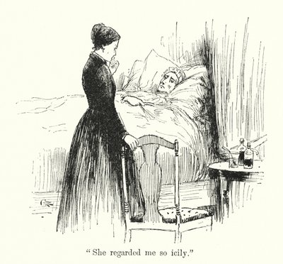 Charlotte Bronte 为 Jane Eyre 绘制的插图（石版画） 作者 埃德蒙·亨利·加勒特