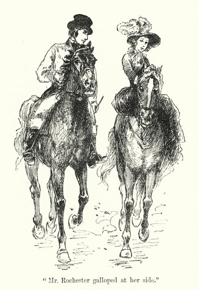 Charlotte Bronte 为 Jane Eyre 绘制的插图（石版画） 作者 埃德蒙·亨利·加勒特
