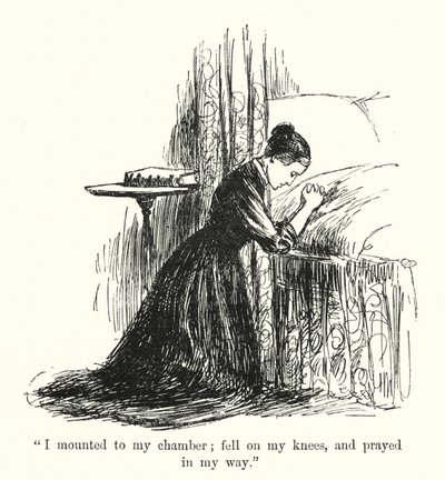 Charlotte Bronte 为 Jane Eyre 绘制的插图（石版画） 作者 埃德蒙·亨利·加勒特