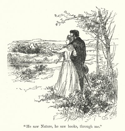 Charlotte Bronte 为 Jane Eyre 绘制的插图（石版画） 作者 埃德蒙·亨利·加勒特