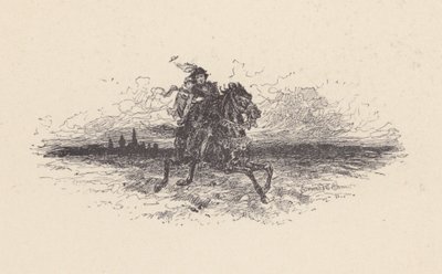 约翰-济慈的《圣艾格尼丝之夜》插图（石版画） 作者 埃德蒙·亨利·加勒特