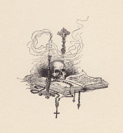 约翰-济慈的《圣艾格尼丝之夜》插图（石版画） 作者 埃德蒙·亨利·加勒特