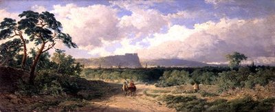 诺丁汉的风景（木板油画） 作者 埃德蒙·约翰·尼曼