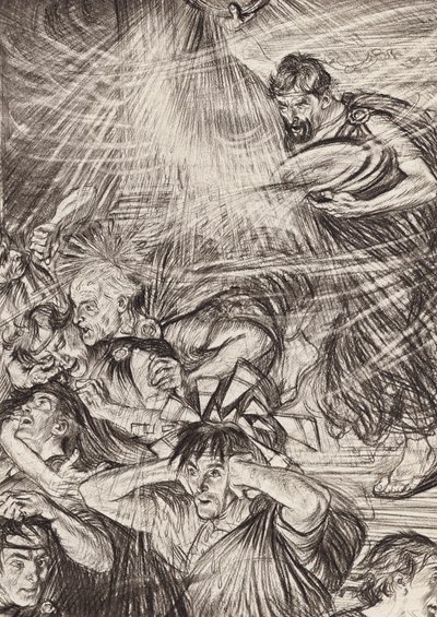 威廉-莎士比亚雅典的提蒙的一生》，第三幕，第六场（石版画） 作者 埃德蒙·约瑟夫（后）沙利文