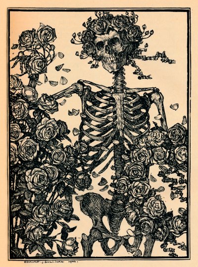 1900年的奥马尔·海亚姆（Omar Khayyam）Rubaiyat的插图 作者 Edmund Joseph Sullivan