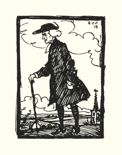 奥利弗·戈德史密斯的《韦克菲尔德牧师》插图（彩色石版画） 作者 埃德蒙·约瑟夫·沙利文