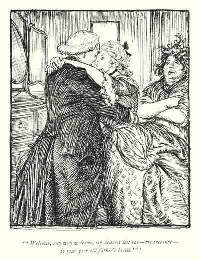 Illustration for The Vicar of Wakefield by Oliver Goldsmith (litho) 作者 埃德蒙·约瑟夫·沙利文