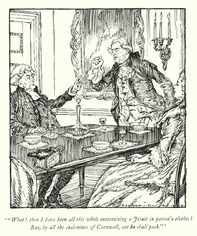 Illustration for The Vicar of Wakefield by Oliver Goldsmith (litho) 作者 埃德蒙·约瑟夫·沙利文