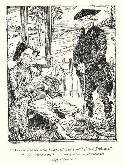 奥利弗·戈德史密斯的《韦克菲尔德牧师》插图（石版画） 作者 埃德蒙·约瑟夫·沙利文