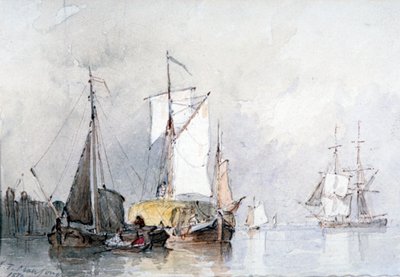 荷兰干草船》，1870年 作者 埃德蒙·桑顿·克劳福德