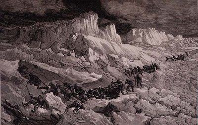 在浮冰中"，选自《波兰海之旅 作者 爱德华（之后）Riou