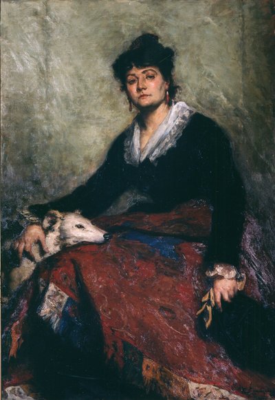戴安娜-弗农的画像，1876年。 作者 爱德华·阿格尼森斯