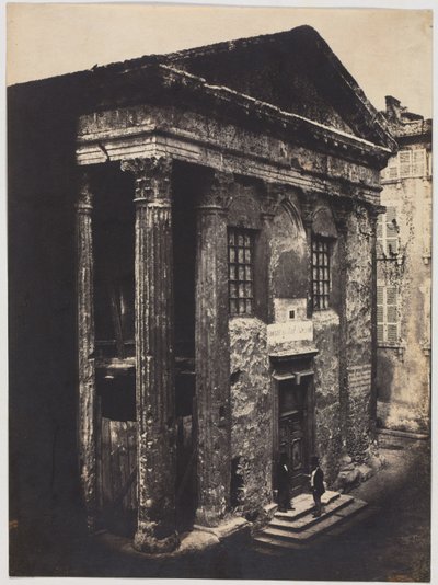 1851年，维也纳的奥古斯都神庙和利维亚神庙正面。 作者 爱德华·巴尔杜斯（Edouard Baldus）