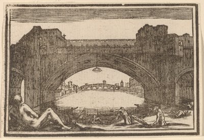 佛罗伦萨韦基奥桥（Ponte Vecchio），佛罗伦萨 作者 雅克·卡洛特之后的爱德华·埃克曼