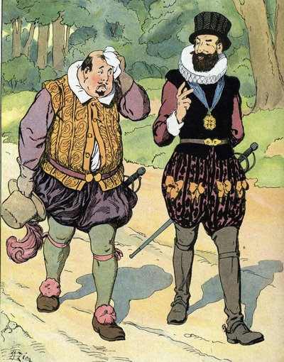 King Henry IV (1553-1610) and Charles II Duke of Mayenne (1554-1611) (King of France Henri IV and Charles of Lorraine, Duke of Mayenne) Illustration by Edouard Zier in “” Our-glories-nationales”” 1920 Private collection 作者 爱德华·弗朗索瓦·齐尔