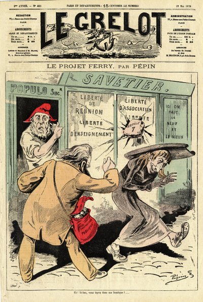 Le Grelot》的封面，第423号 作者 爱德华·纪尧明·佩平