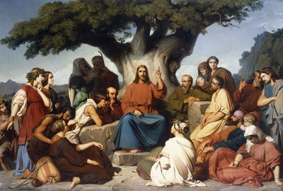 “耶稣基督在山上的召唤” 作者 Edouard Louis Dubufe