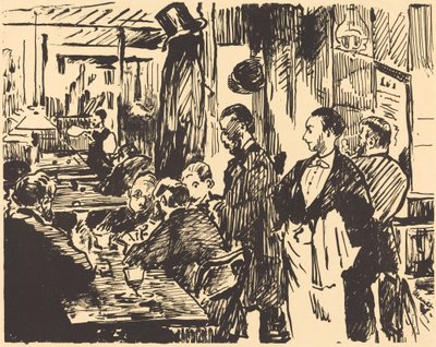 在Café Au café，1869年。 作者 爱德华·马奈