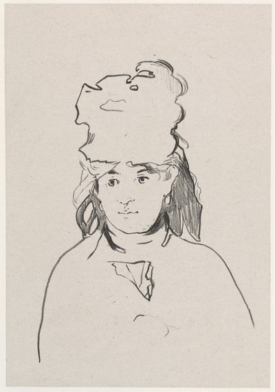 Berthe Morisot, 1872年。 作者 爱德华·马奈