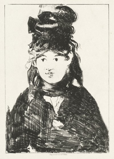Berthe Morisot, 1872年。 作者 爱德华·马奈
