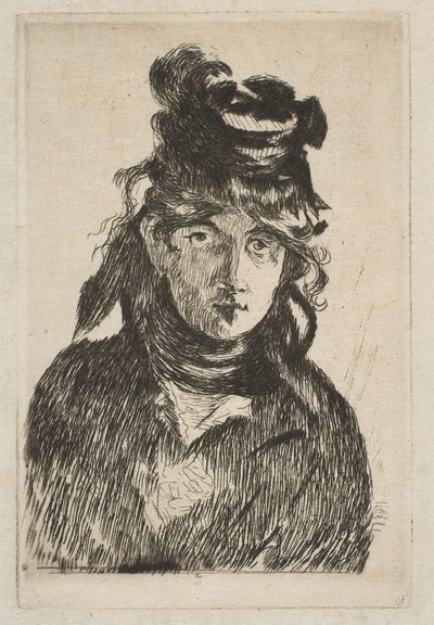 伯特·莫里索（Berthe Morisot），1872年。 作者 爱德华·马奈