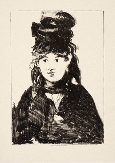Berthe Morisot，c.1872 作者 爱德华·马奈