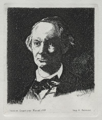 查尔斯·鲍德莱尔（Charles Baudelaire），1869年。 作者 爱德华·马奈