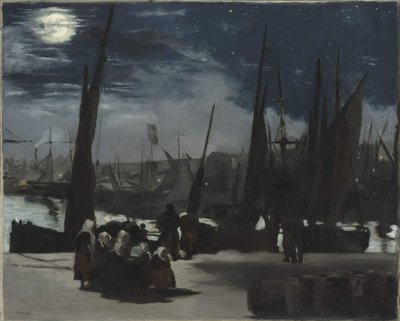 在布洛涅港的月光在布洛涅港的月光，1869年。 作者 爱德华·马奈