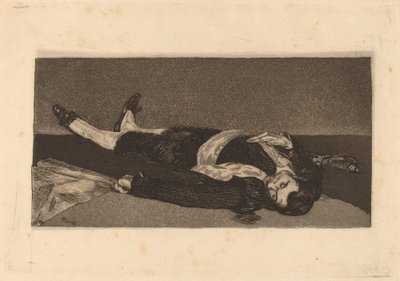 死亡的托雷多-托雷罗，1868年。 作者 爱德华·马奈