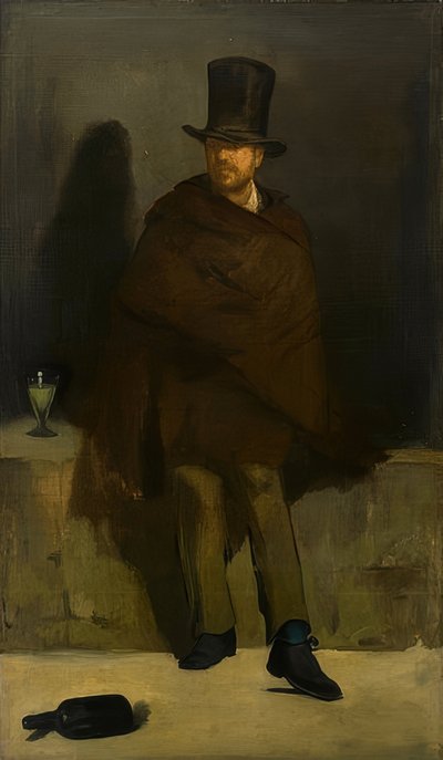 苦艾酒的人。 1859年 作者 爱德华·马奈