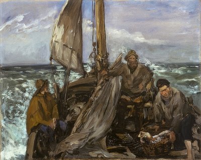 海上的工人。 1873年 作者 爱德华·马奈