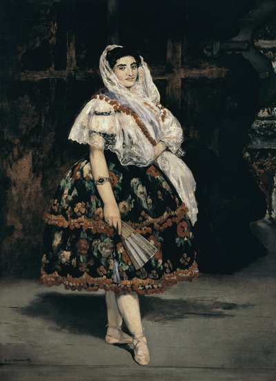 Full-length portrait of Lola de Valencia - oil on canvas 作者 爱德华·马奈