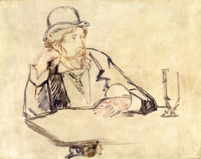 George Moore 1852-1933年在咖啡馆，1878或1879年 作者 乔治摩尔