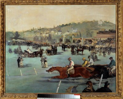 Horse races at the Bois de Boulogne Painting by Edouard Manet (1832-1883) 1872 Private collection 作者 爱德华·马奈