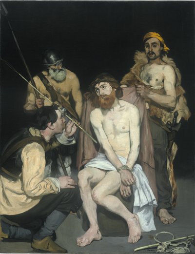 耶稣被士兵嘲弄，1865年 作者 爱德华·马奈