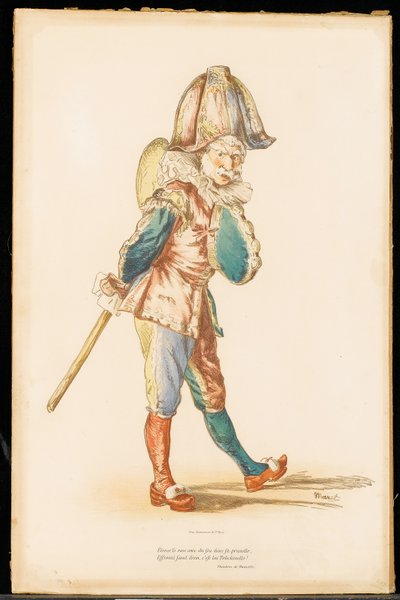 Le Polichinelle，1874-76年 作者 爱德华·马奈