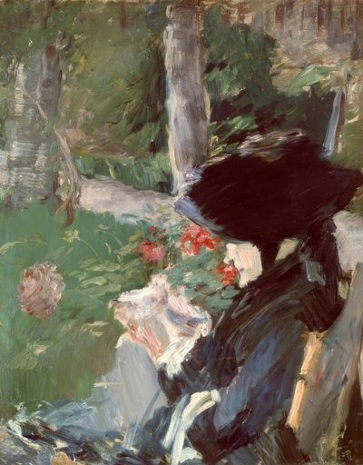 马奈特夫人的母亲在贝尔维尤花园 作者 爱德华·马奈