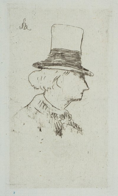 查尔斯·鲍德莱尔的肖像（1862-67）。 作者 爱德华·马奈